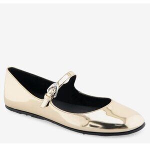 Aerosoles Perry Mary Jane Flat in Gold, Size 11 Like New!